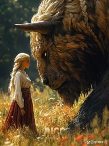 欧洲美女与野兽融合魅力：免费欣赏令人心动的宠物奇观